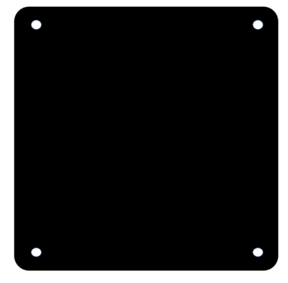 140mm PC fan hole cover plate image